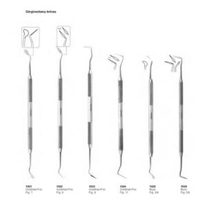 D061 Periodontia instruments solid Gingivectomy knives Goldman-Fox Buck