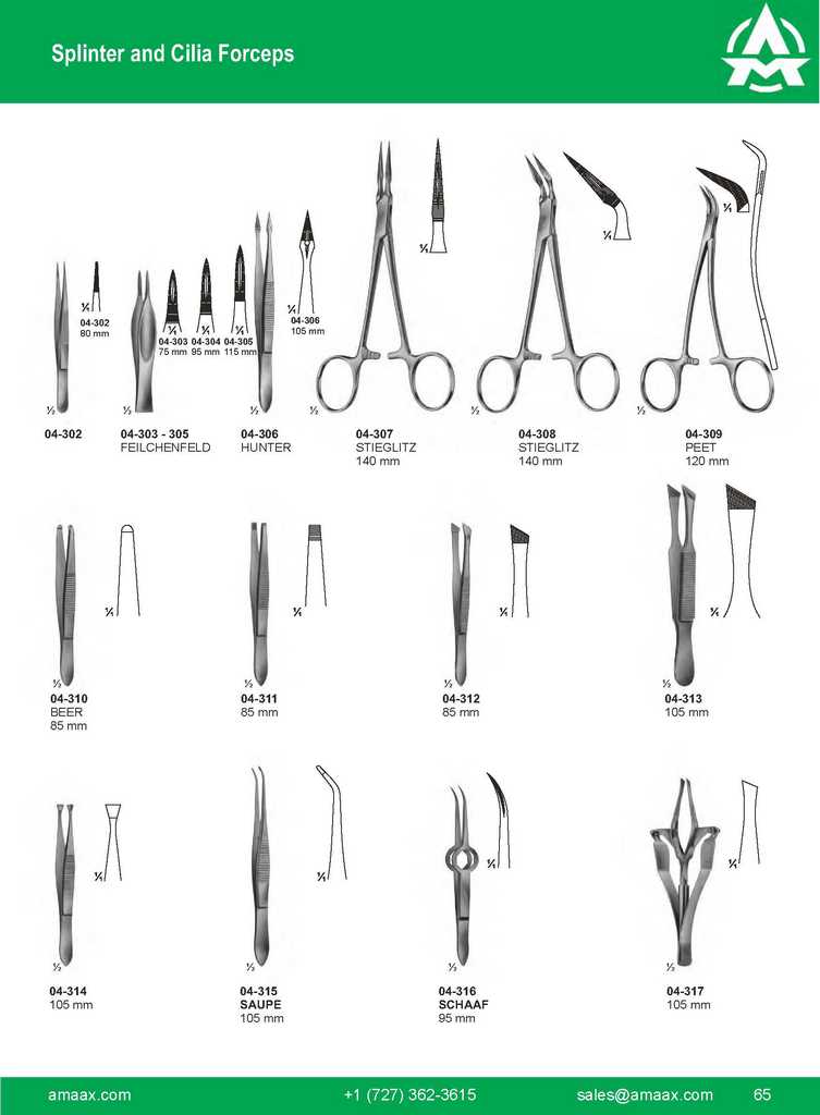 G065 Splinter Cilia Forceps Feilchenfeld Hunter Stieglitz Stieglitz Peet Ber Saupe Schaaf