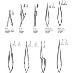 G094 Needle Holders Micro Surgery Rohrschneider Kalt Arruga Castroviejo Jaobson Yasargil