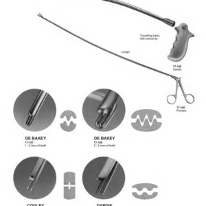 G256 Biopotome Aortic Dilators Handle Forceps De Bakey Cooley Dardik