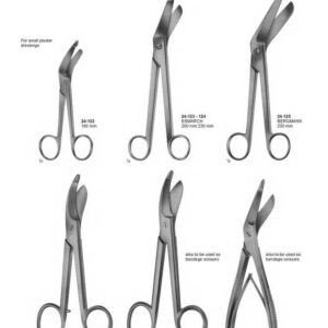 G390 plaster Scissors Esmarch Bergmann Bruns Seutin